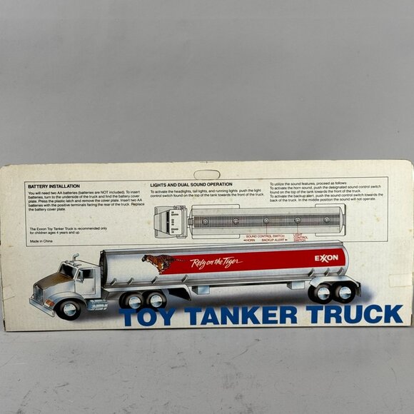 Exxon 1993 Toy Tanker Truck Rely on the Tiger Vintage Original Box Toy Collector - Picture 6 of 6